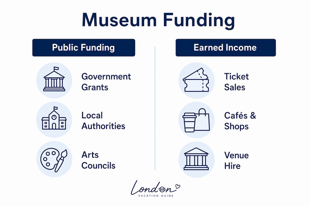 Infographic showing public vs earned income funding sources